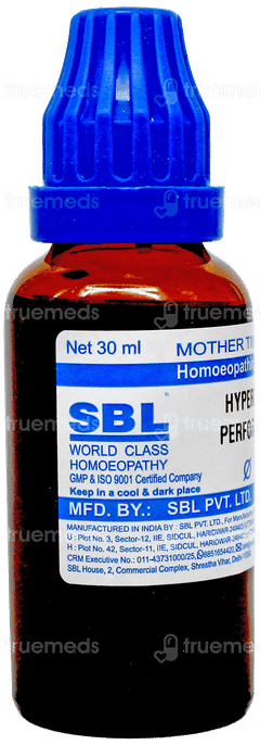 Sbl Hypericum Perforatum Q Mother Tincture 30 Ml